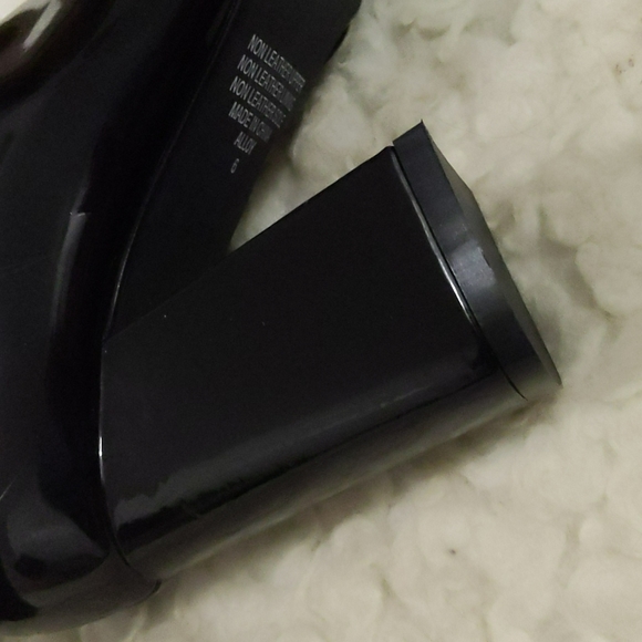 THERAPY | PRINCESS POLLY Alloy Mirror Patent Leather Heel Booties ~ New - Picture 9 of 12